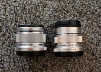 Olympus OM-D E-M5 Mark II Silver Camera Body + 2 Olympus M Zuiko Lenses + Lowepro bag NEAR NEW