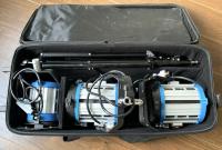 CAME-TV Tungsten Fresnel 3 Lamp Kit with Stands and Bag.