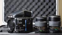 Mamiya 645 Pro-TL with 55mm f2.8 and 150mm f3.5 (Near mint condition)