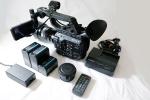 Sony FS5 with Sony 18-105 f4 OSS and Sigma Ef-E Adapter