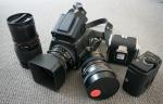 Hasselblad camera and lenses.