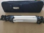 Heavy Duty Miller Tripod 2-Stage Alloy, Fluid Head Compass 15, Pan Handle, and Tripod Cover