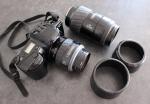 Minolta Dynax 3xii plus telephoto lens &amp; case