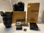 Nikon D850 DLSR Nikkor 24-120mm f/4G ED VR Lens 64GB Memory Card Mint.