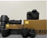 Nikon D810 with four lenses 