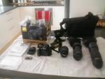 Nikon D5000 with 3 Lenses and Lowepro bag